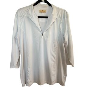 Sport Haley White Textured Pullover